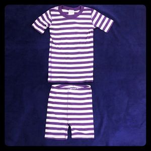 Hanna Andersson Pajamas size 10. Purple striped